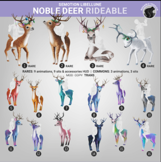 12. SEmotion Libellune Noble Deer Rideable