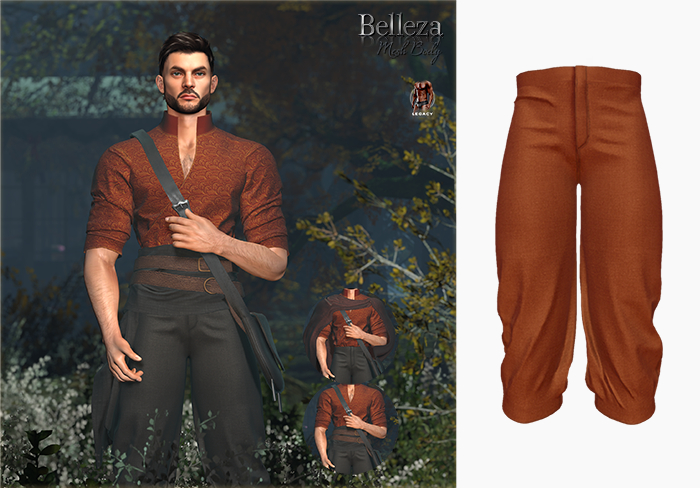 (Stitched) Nao Silken Pants - Orange