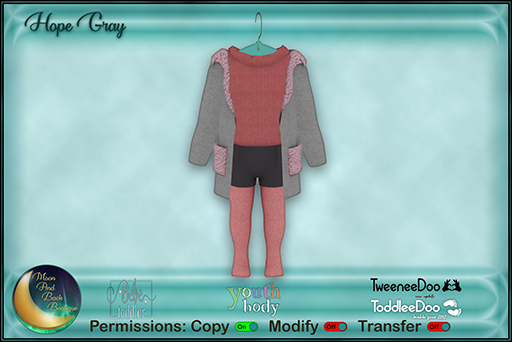 !:*:. M&B .:*:.! Hope Gray Tweens 