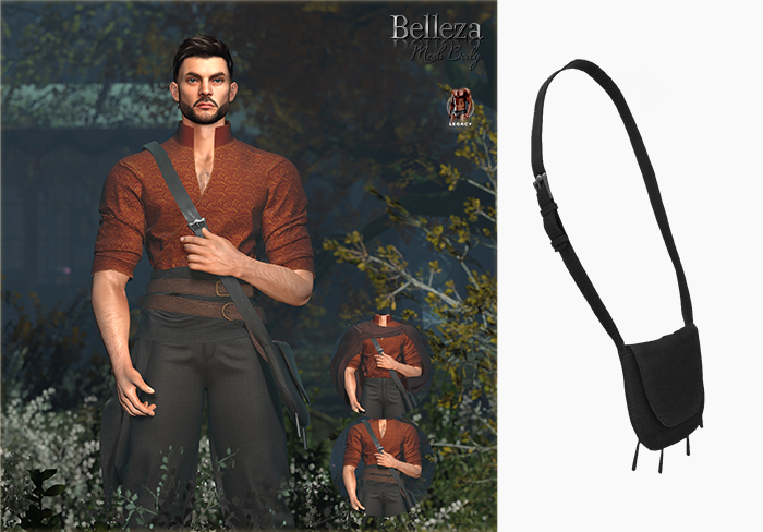 (Stitched) Nao Satchel - Black