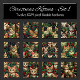 *Wallflowers* Christmas Kittens - Set 1