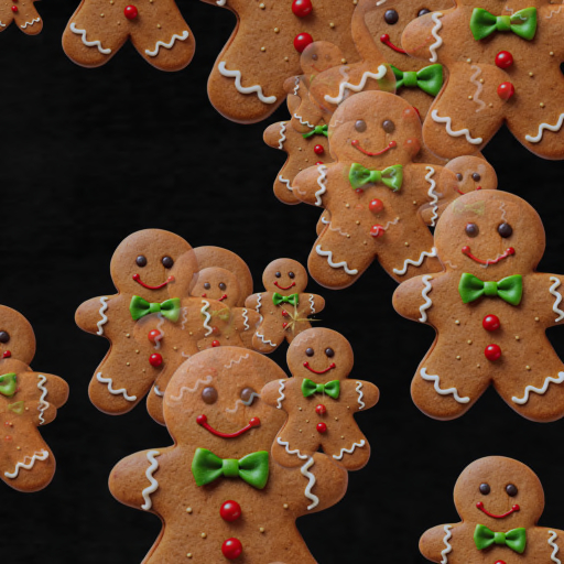 Gingerbread Confetti Tosser Thrower