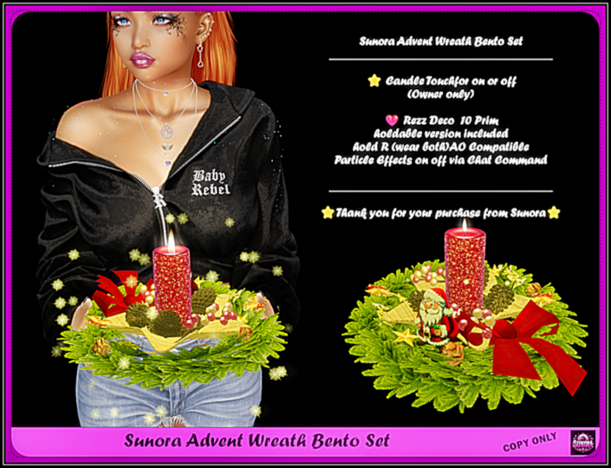 Sunora Advent Wreath Bento Set