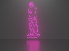 Venus of milos statue neon sign Full Permission