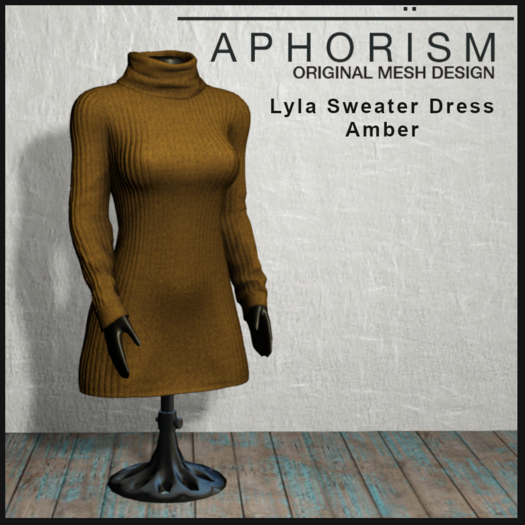 !APHORISM! - Lyla Sweater Dress Amber