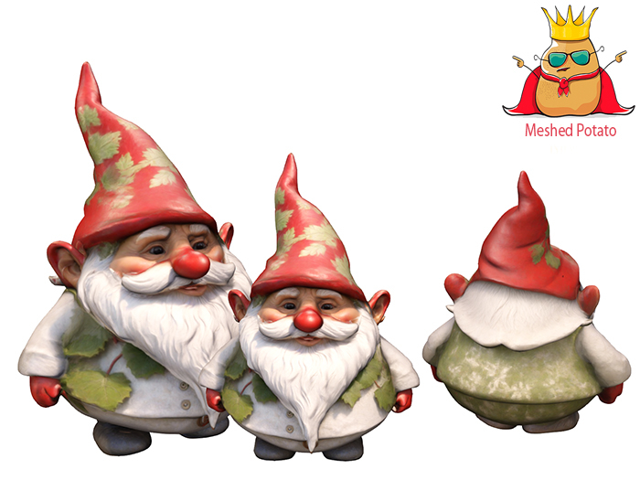 Meshed Potato - Christmas Forest Gnome Full Perm