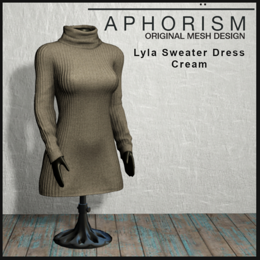 !APHORISM! - Lyla Sweater Dress Cream