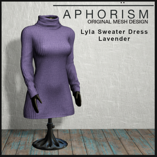 !APHORISM! - Lyla Sweater Dress Lavender