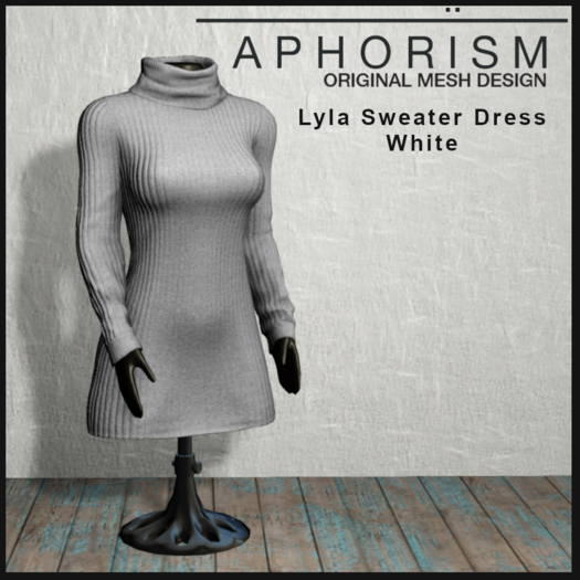 !APHORISM! - Lyla Sweater Dress White