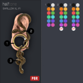 [HT] - E0011 Swallow Earrings XL (F)