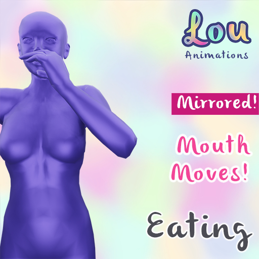 Animation Eating Food MIRRORED! MOUTH moves FULL PERM (loop) Bento AO
