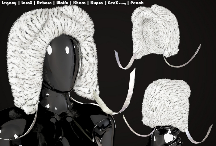 Panda Furry Hat Clumps 