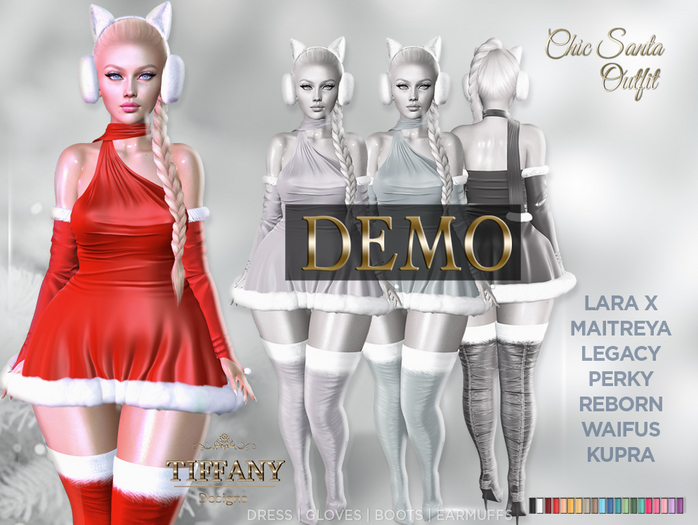 ::TD:: Chic Santa Outfit [Mesh] DEMO + Lara X