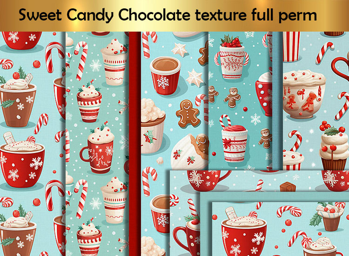 Sweet Candy Chocolate texture full perm