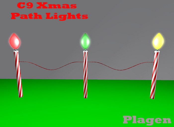 C9 Xmas Pathlights   - PLAGEN  (ADD)