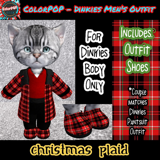 ColorPOP - Dinkie Men's Christmas Outfit (ADD to Unpack)