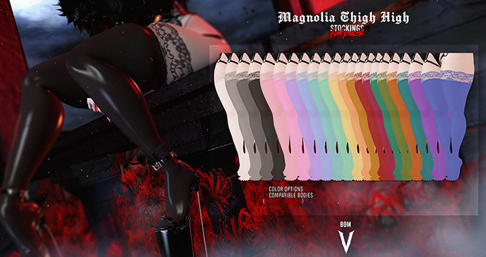VIENA. Magnolia Thigh High Stocking Fatpack {Add me}