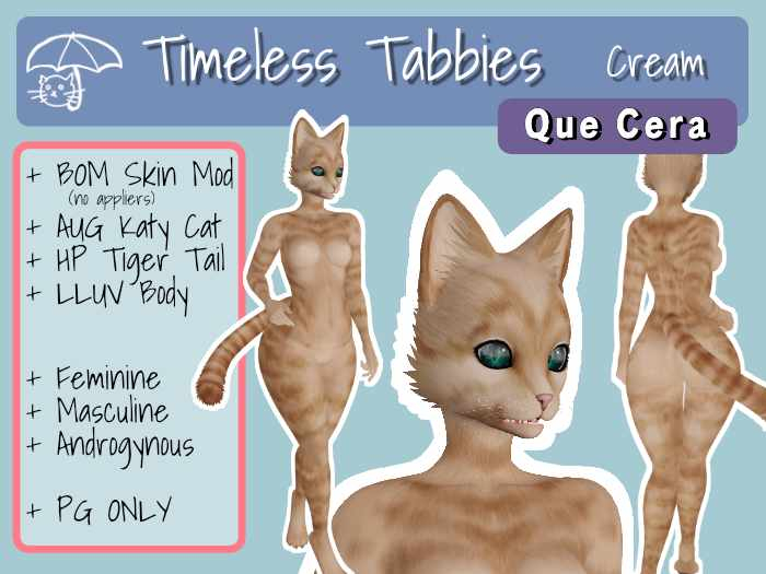 +QC+ Timeless Tabbies - Cream - BOM Tabby Cat Mod
