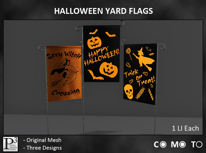 [P3] - Halloween Yard Flags