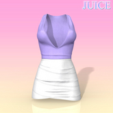 Lilac White Fitted Dress Legacy