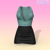 Turqoise Black Fitted Dress Legacy