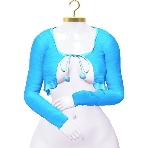::SS:: Yvanny Cropped Cardigan (Blue)