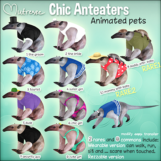 10-Mutresse - Chic Anteaters-Mommy with baby (boxed) RARE