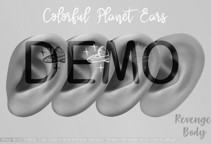 - RB - Colorful Planet Ears BOM Tattoo DEMO