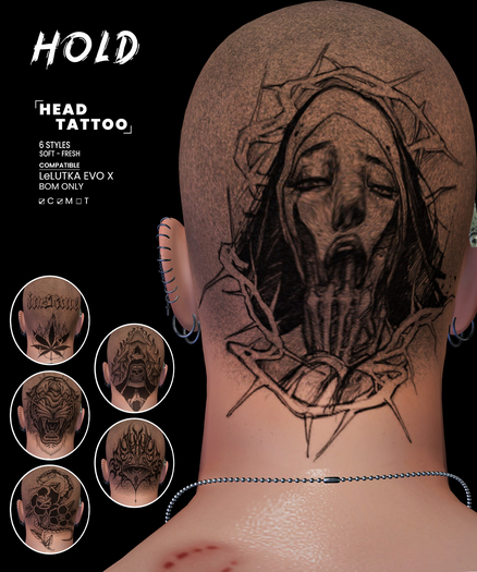 HOLD - HEAD TATTOO EVOX (BOM)