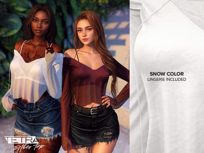TETRA - Esther Top & Lingerie (Snow)