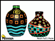 Meshuga Ethnic African Pottery FULL PERM MESH