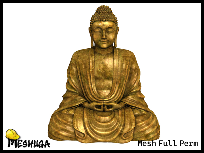 Meshuga Bronze Buddha Statue FULL PERM MESH