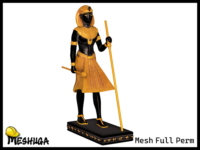 Meshuga Egyptian King Tut Statue FULL PERM MESH