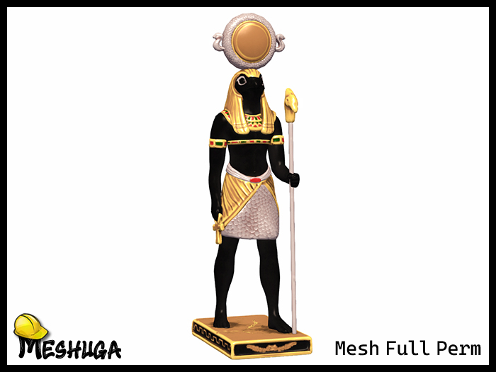 Meshuga Egyptian Falcon God Horus Statue FULL PERM MESH