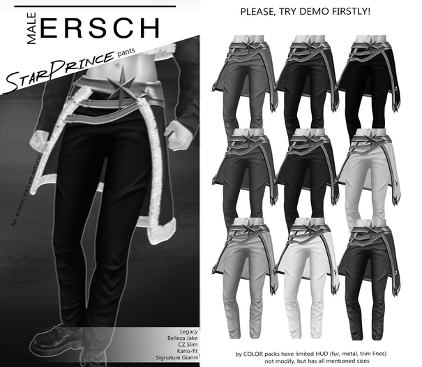 demo ERSCH - StarPrince Pants