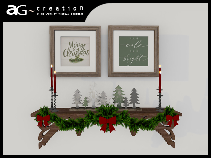 ~AG~ Creation ~ Merry Christmas Shelf
