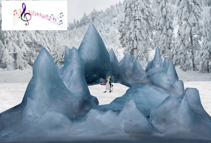 @MA@ Christmas Ice in winter -  Song Penguin