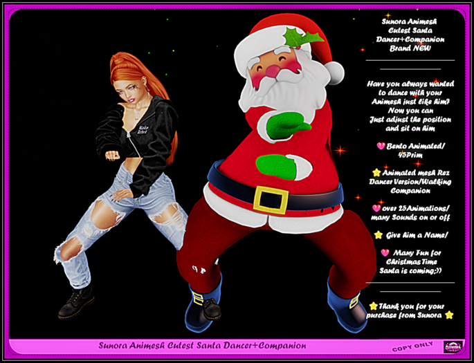 Sunora Animesh Cutest Santa Dancer+Companion