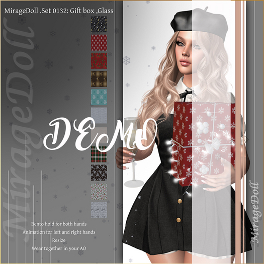 DEMO MirageDoll .Set 0132: Gift box ,Glass