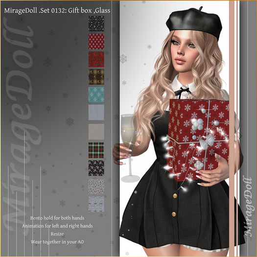 MirageDoll .Set 0132: Gift box ,Glass
