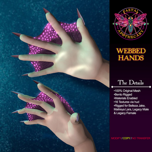 _-FAS-_  WEBBED HANDS [WEAR TO UNPACK] (DEMO)