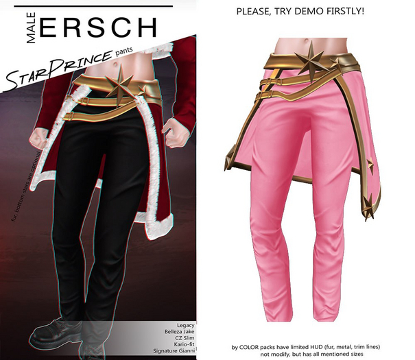 ERSCH - StarPrince Pants -pink-