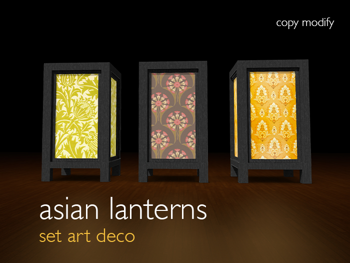 NinaLaure - Asian Floor Lanterns - Set 03