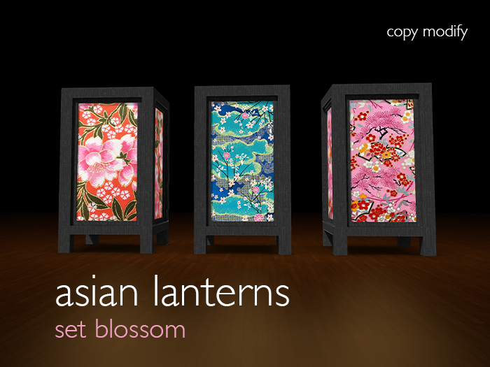 NinaLaure - Asian Floor Lanterns - Set 04