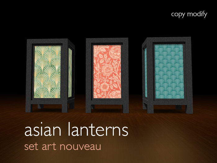 NinaLaure - Asian Floor Lanterns - Set 05