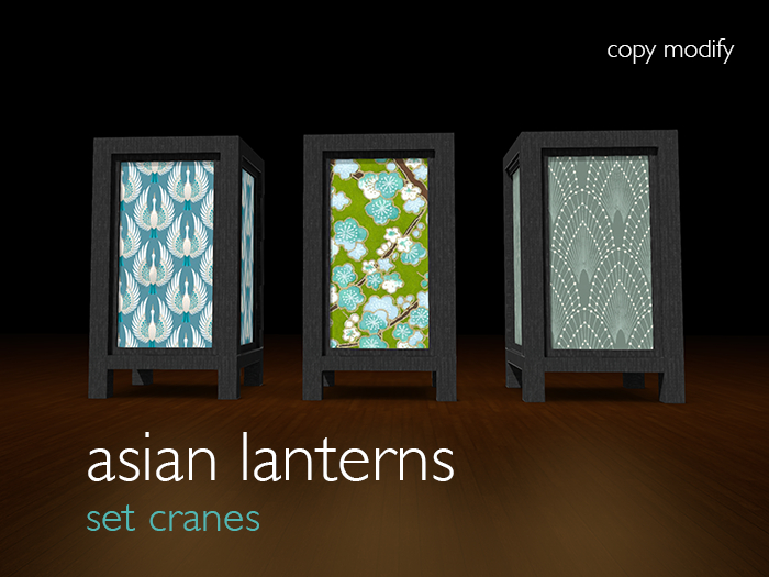 NinaLaure - Asian Floor Lanterns - Set 08
