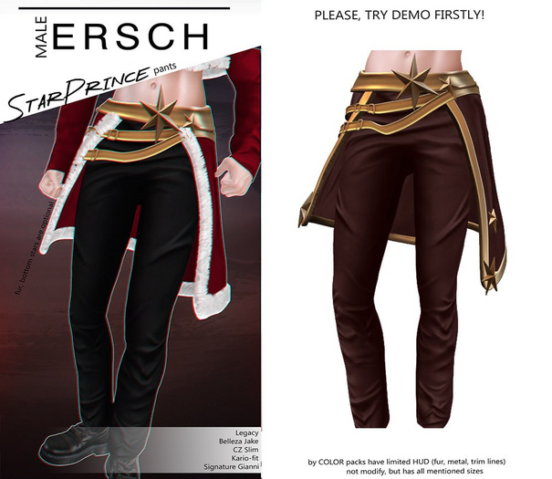 ERSCH - StarPrince Pants -choco-
