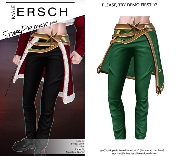 ERSCH - StarPrince Pants -green-