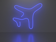 Plane 1 neon sign Full Permission