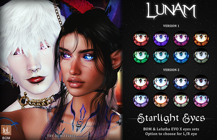 LUNAM ⋅ ⋆☽︎⋅ Starlight Eyes ⋅☾⋆ ⋅ FATPACK